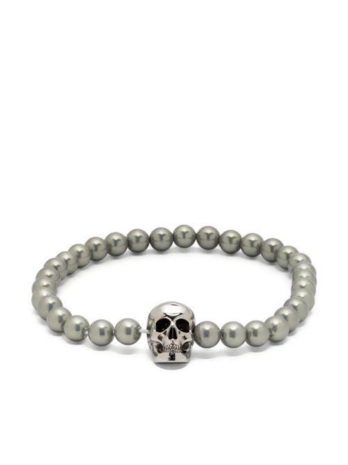 Bracciale di perle con teschio Alexander McQueen | 706979I170E1445